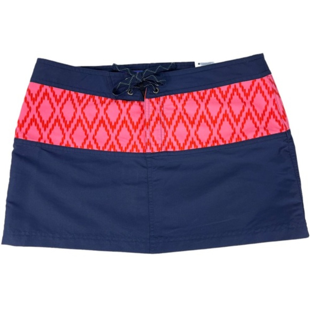 Patagonia Board Skirtie Blue Pink Tribal Nylon‎ Outdoors Skirt Pocket Size 8 New